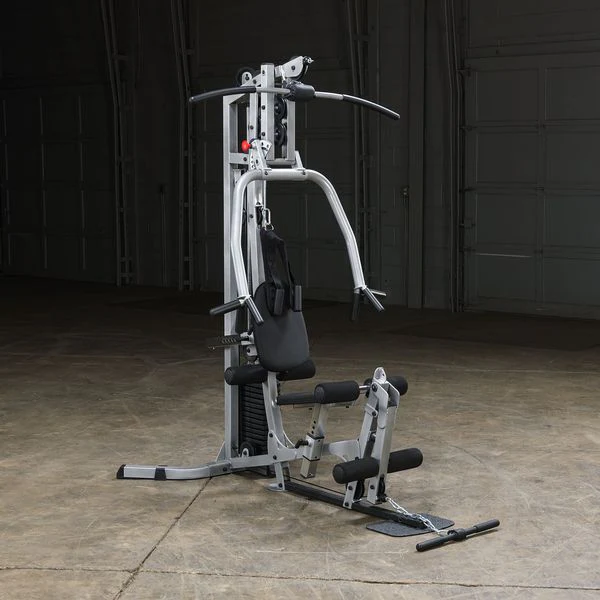 The body-solid powerlin emachine is displayed here, one of the top used back machines
